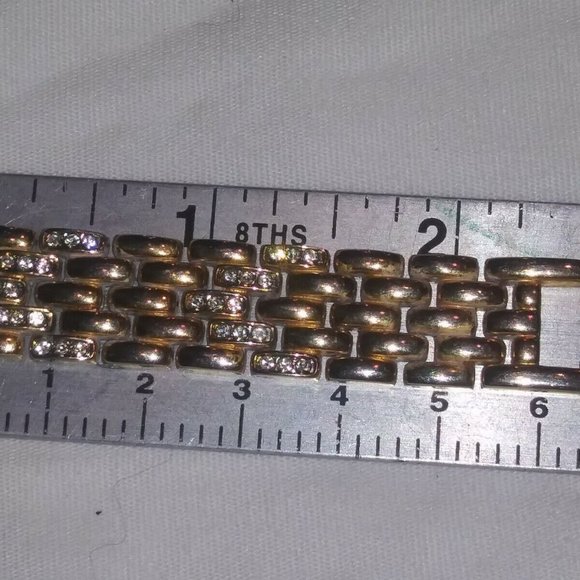 EJ LADIES OVAL FACE WRISTWATCH w/DIAMOND CHIPS CA 00587 - Picture 8 of 12